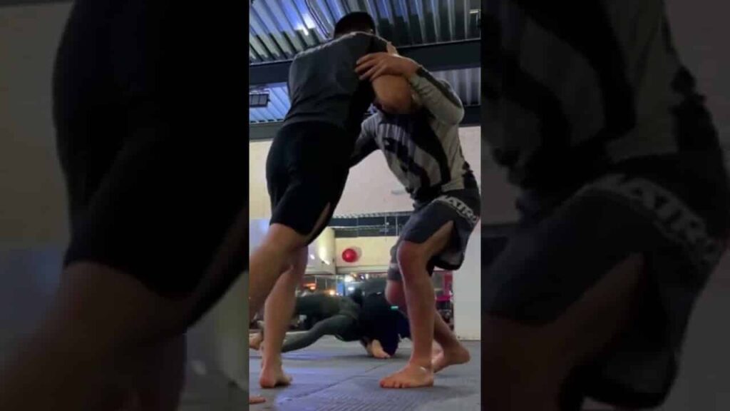 Guardpull to double kouchi sweep to double leg takedown - Matrix Jiu Jitsu