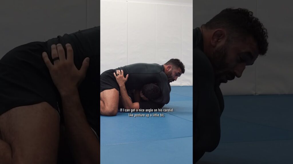 Guillotine from Knee Shield by ADCC Veteran Mike Perez #shorts #jiujitsu #bjj #bjjinstructional