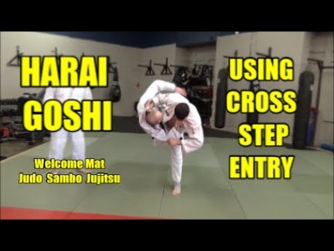 HARAI GOSHI USING CROSS STEP ENTRY