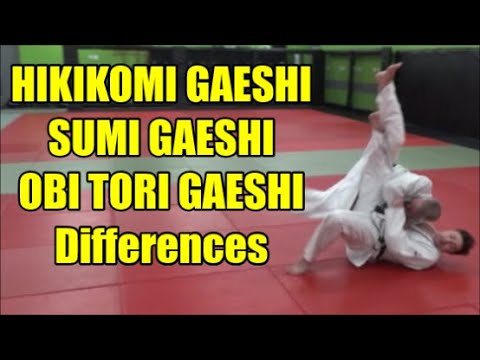 HIKIKOMI GAESHI SUMI GAESHI OBI TORI GAESHI DIFFERENCES