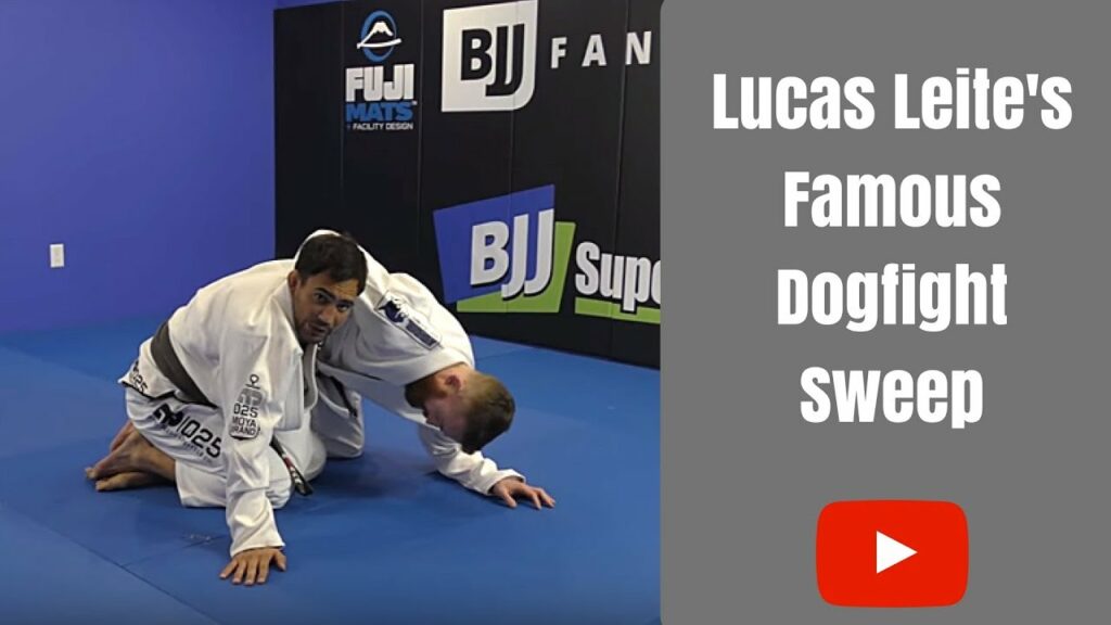 Half Guard Master Shows His Dogfight Sweep - Lucas Leite