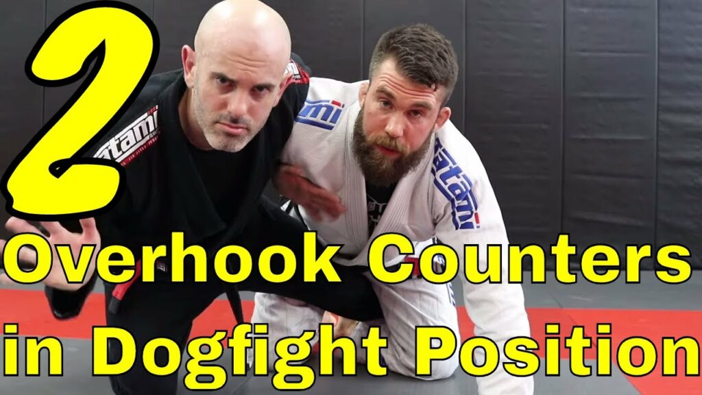 Half Guard Sweeps getting Mauled by Overhook in Dogfight in BJJ