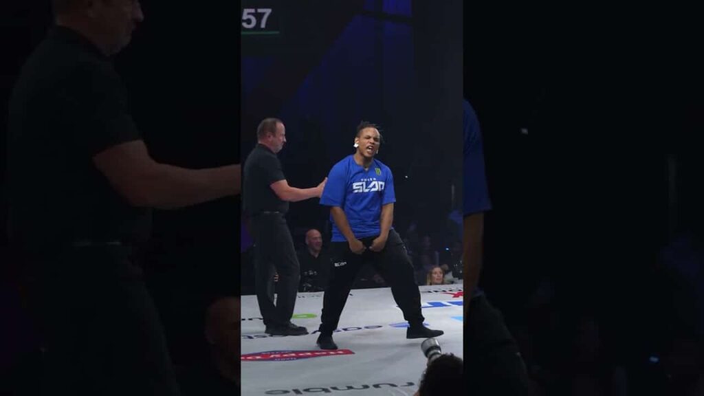 He eats a shot and then delivers a ONE-SHOT KO!