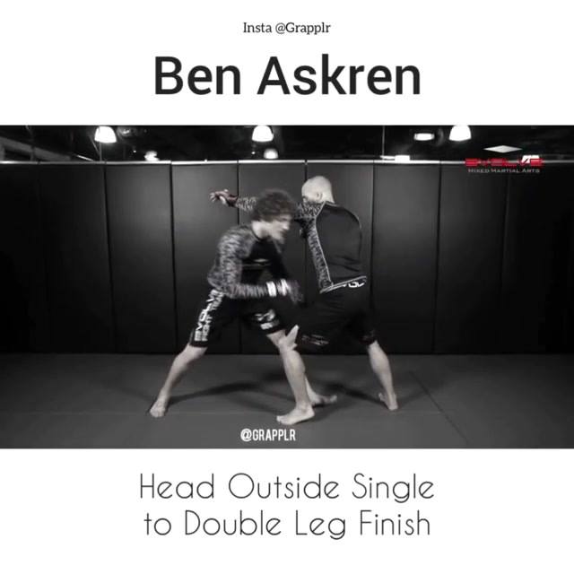 Head Outside Single to Double Leg Finish by Ben Askren