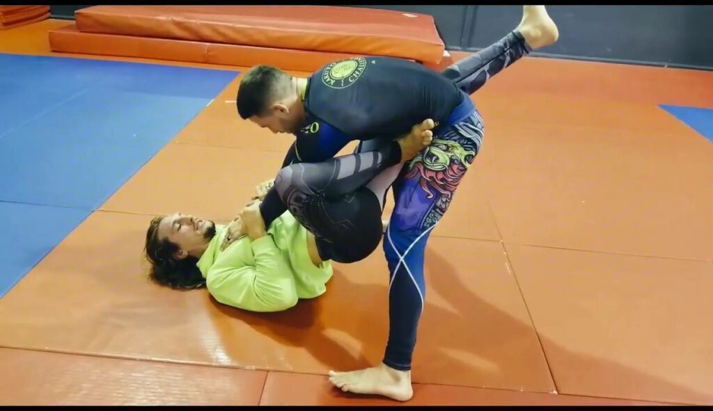 Helicopter armbar