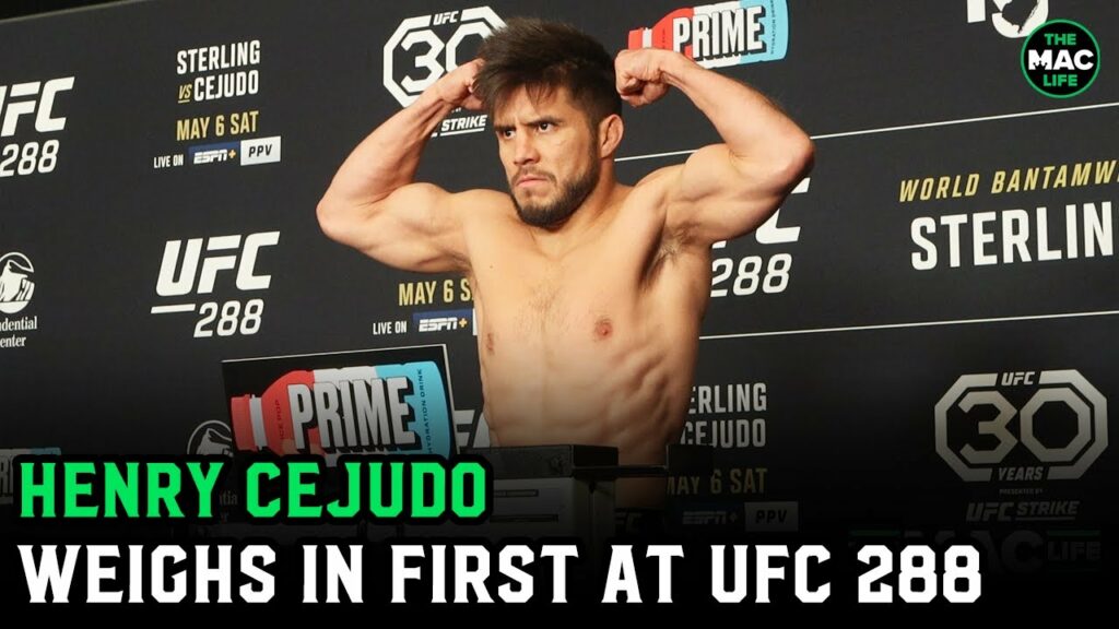 Henry Cejudo: 'You guys think Aljamain will show up to weigh in?' | UFC 288 Official Weigh-In