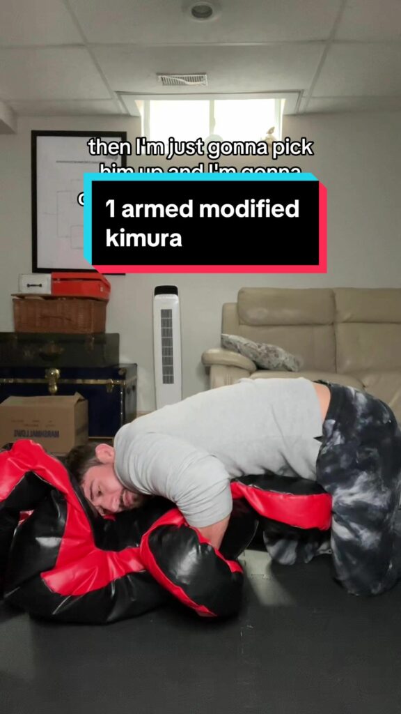 Here’s a cool kimura variation if your opponent is too strong for a standard fi
