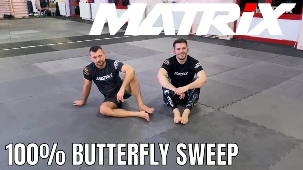 High Percentage 2 on 1 Butterfly Sweep - Matrix Jiu Jitsu