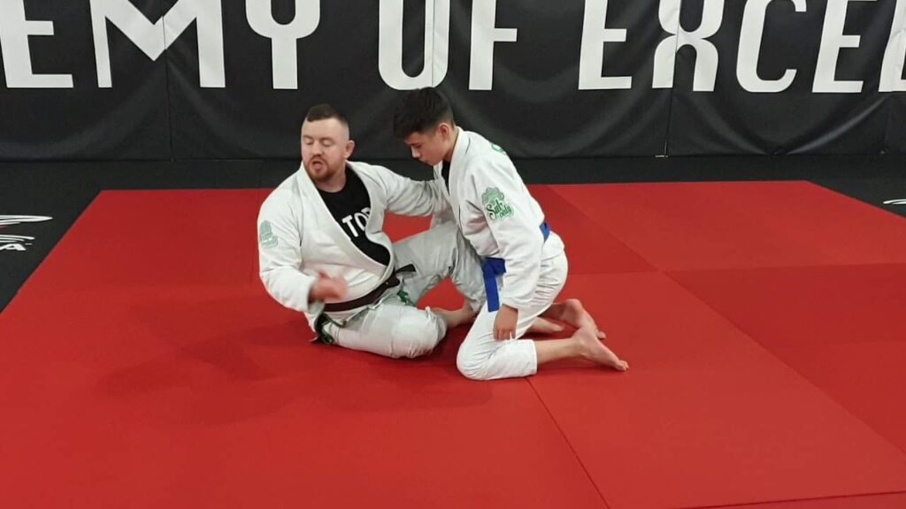Hook sweep to x guard entry