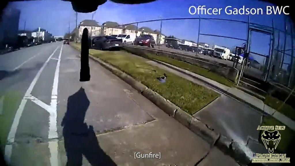 Houston Officer Drops TWO Mags During Insane Fight
