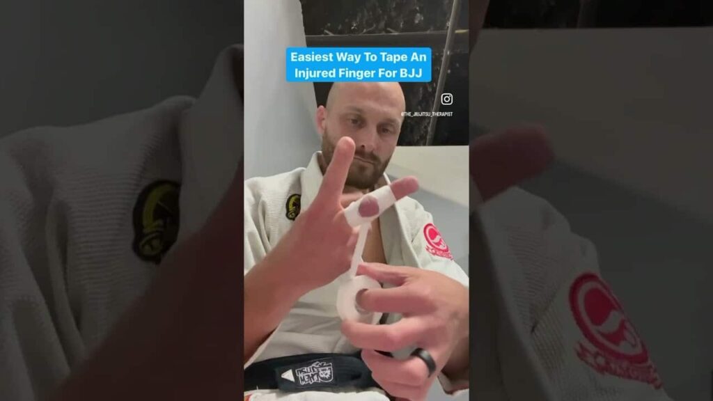 How To Tape Your Finger For BJJ #shorts
