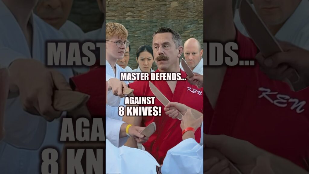 How to Disarm Eight Attackers at Once #masterken #knifedefense