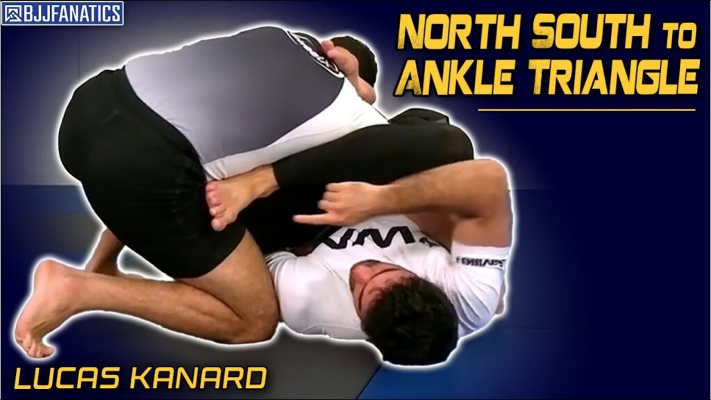 How to Do North South to Ankle Triangle in Jiu Jitsu by Lucas Kenard