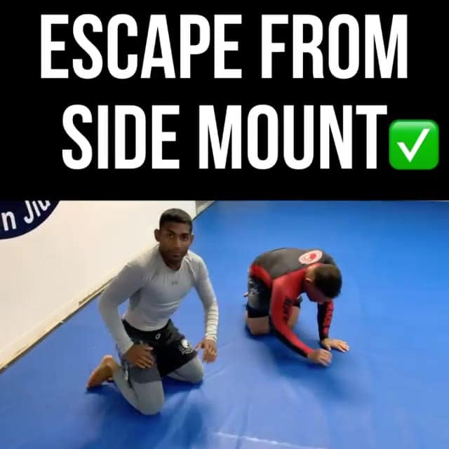 How to escape side mount in BJJ and MMA