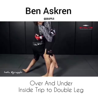 Inside trip to double leg by Ben Askren
 Repost Evolve MMA, grapplr