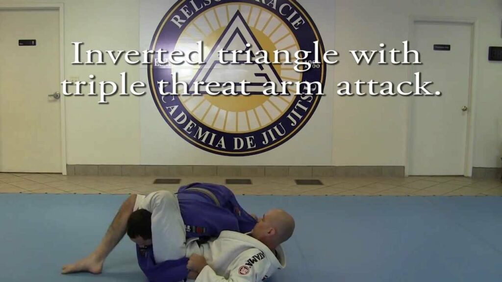 Inverted triangle with triple threat arm attack.