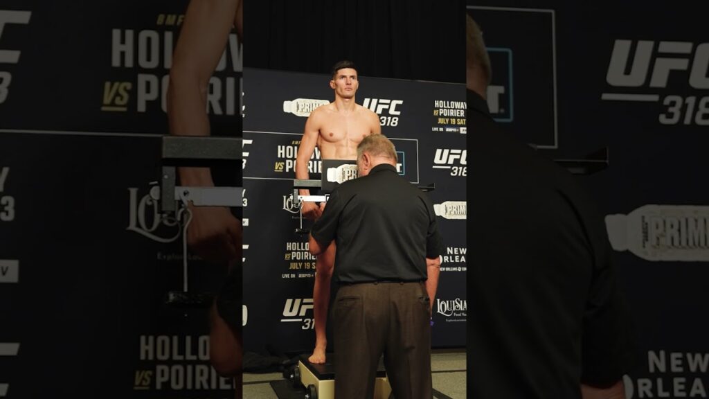 Islam Dulatov weighs in for his UFC DEBUT! π¨ #ufc318