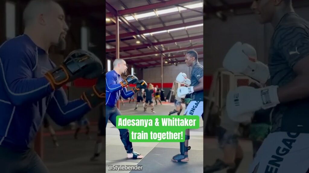Israel Adesanya & Robert Whittaker train together! #mma #rivals