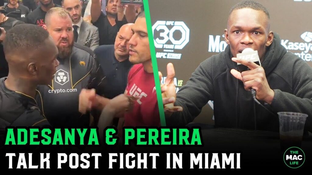 Israel Adesanya and Alex Pereira squash rivalry after UFC 287