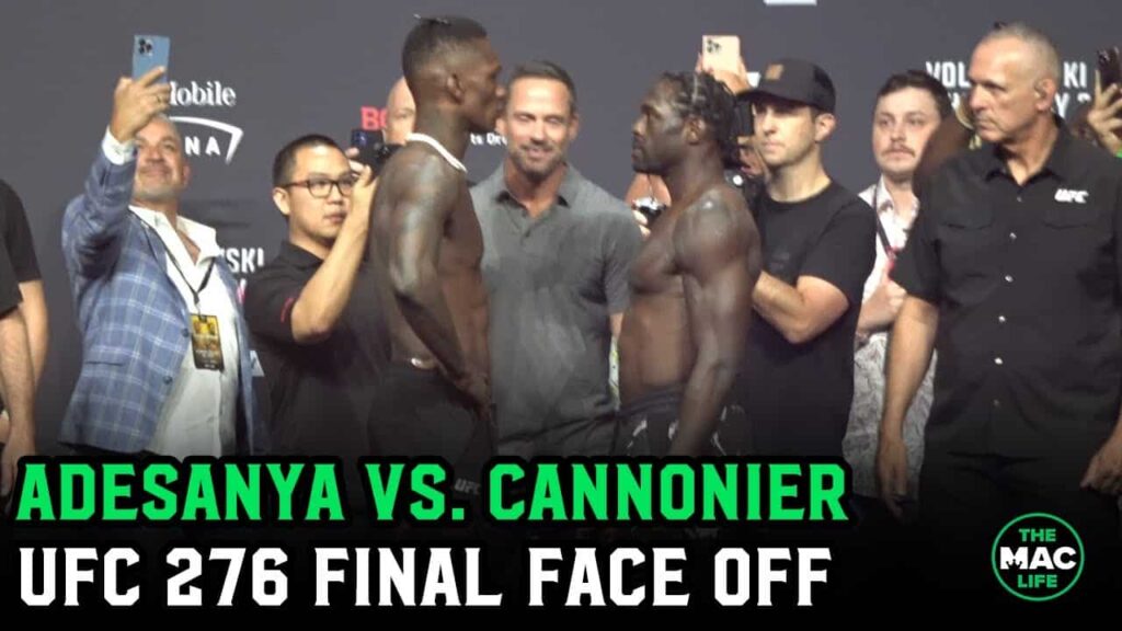 Israel Adesanya and Jared Cannonier don't want to be the first to look away | UFC 276 Final Face Off
