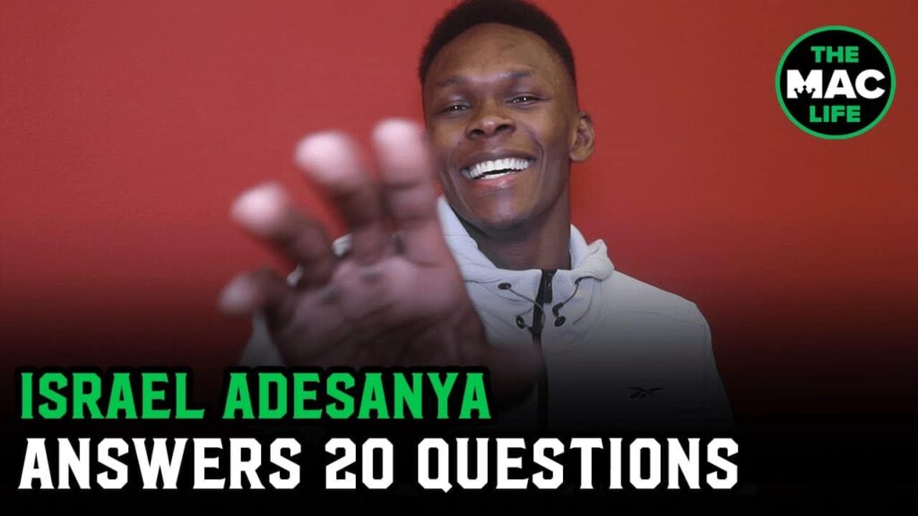 Israel Adesanya answers 20 random quick-fire questions | UFC 248
