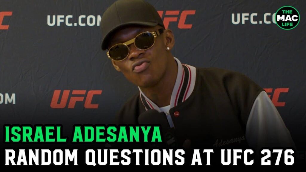 Israel Adesanya answers random questions: 'Best one-liner in MMA history?'