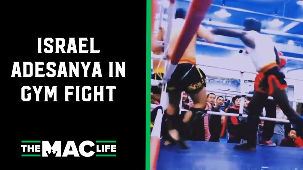Israel Adesanya in "random gym fight by miscommunication"