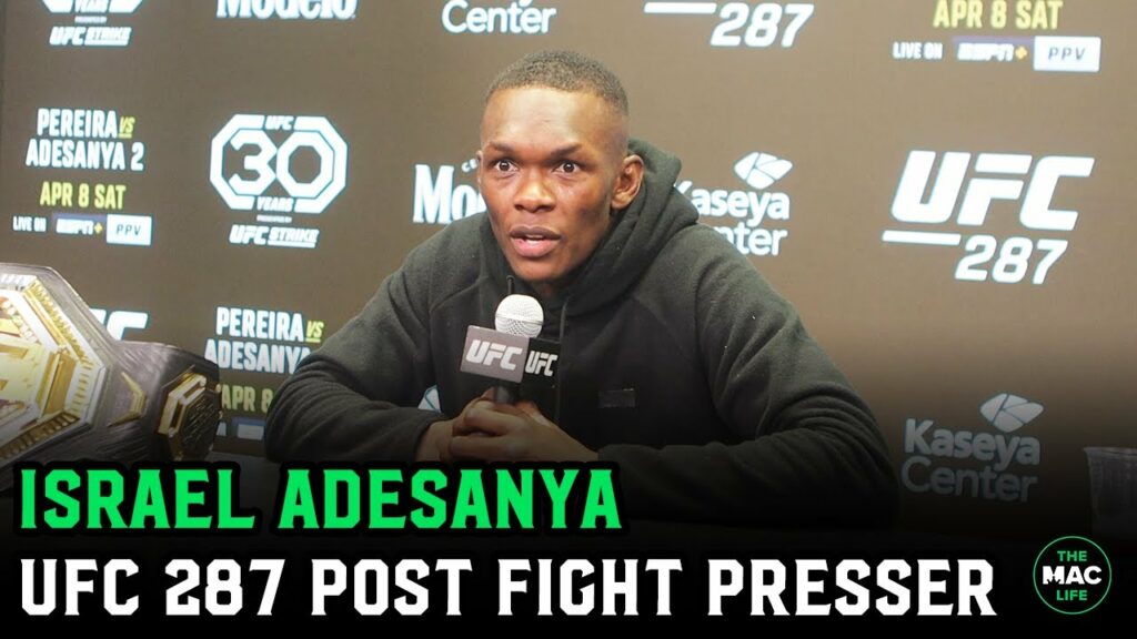 Israel Adesanya on Alex Pereira KO win: “I left him frozen… like Elsa” | UFC 287 Post Presser