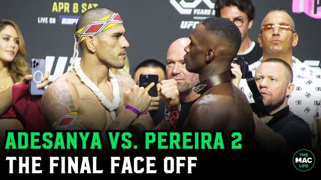 Israel Adesanya vs. Alex Pereira 2 Final Face Off | UFC 287