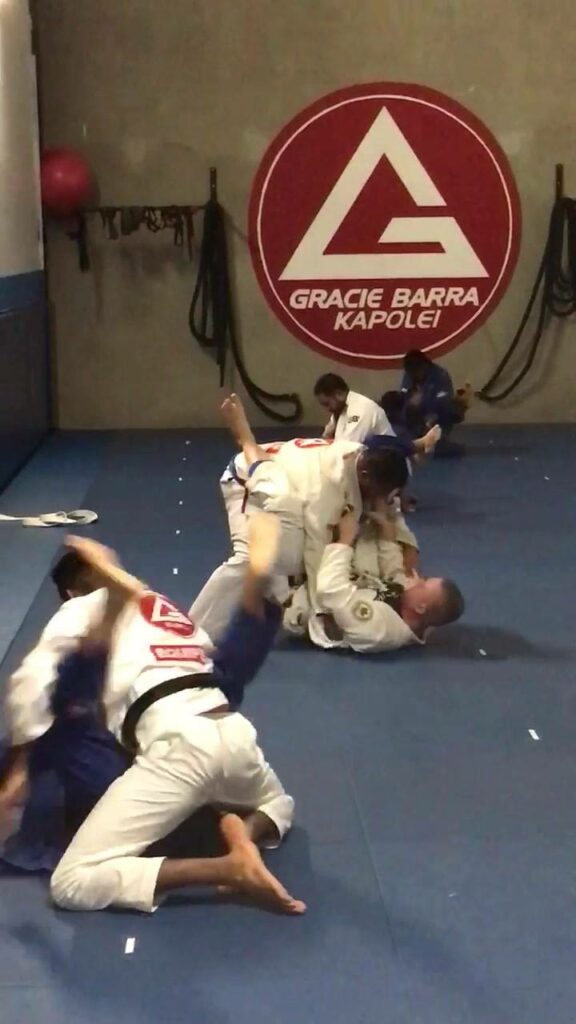 It’s been about 10 years since I’ve done jiu jitsu. Last night was the first time I’ve rolled in a long time. I’m the guy on the bottom trying to esca...