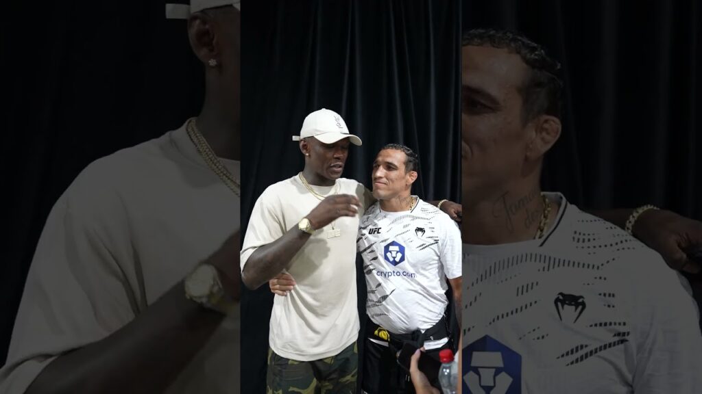 Izzy 🤝 Charles at UFC 312!!! #shorts