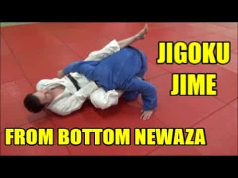 JIGOKU JIME FROM BOTTOM NEWAZA (BOTTOM GUARD)
