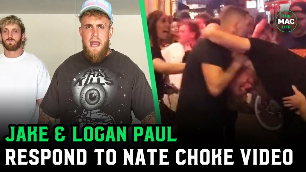 Jake Paul and Logan Paul respond to Nate Diaz choke video: "A homeless Stockton man"
