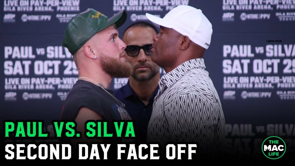 Jake Paul vs. Anderson Silva have a more intense Second Face Off