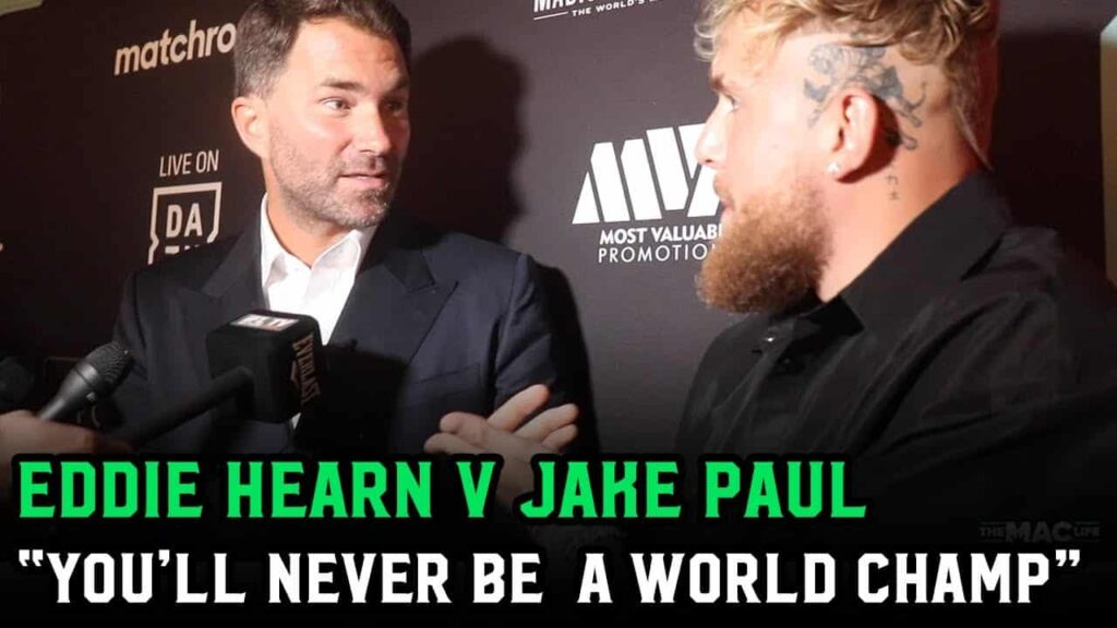 Jake Paul vs Eddie Hearn: "You will never be a world champ"; Jake challenges Eddie's roster