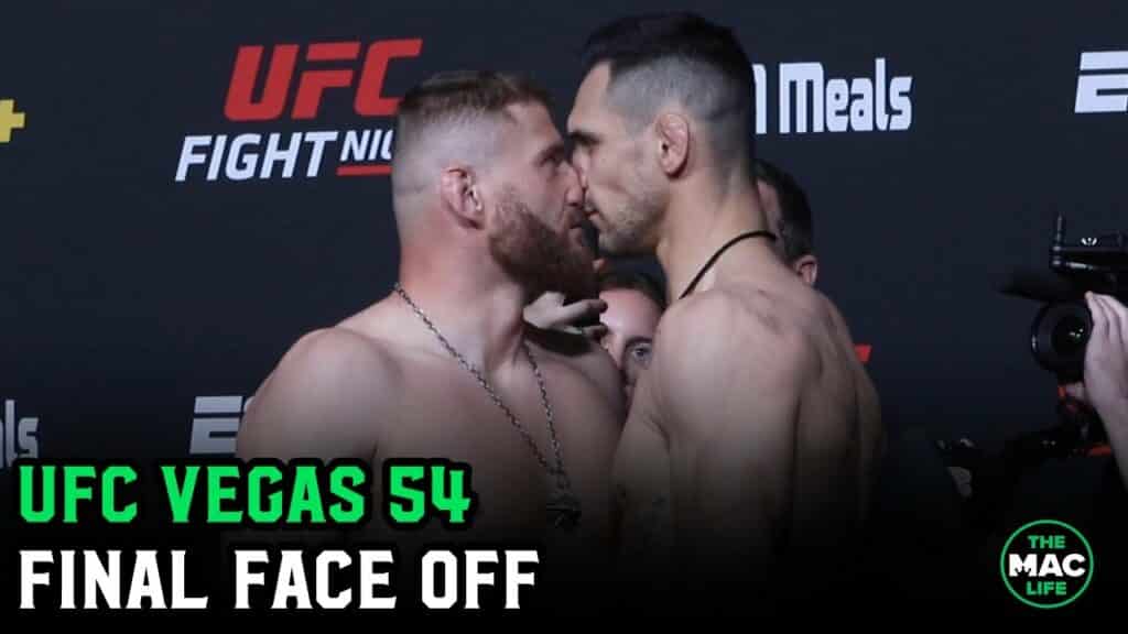 Jan Blachowicz and Aleksandar Rakić go nose to nose in intense face off | UFC Vegas 54