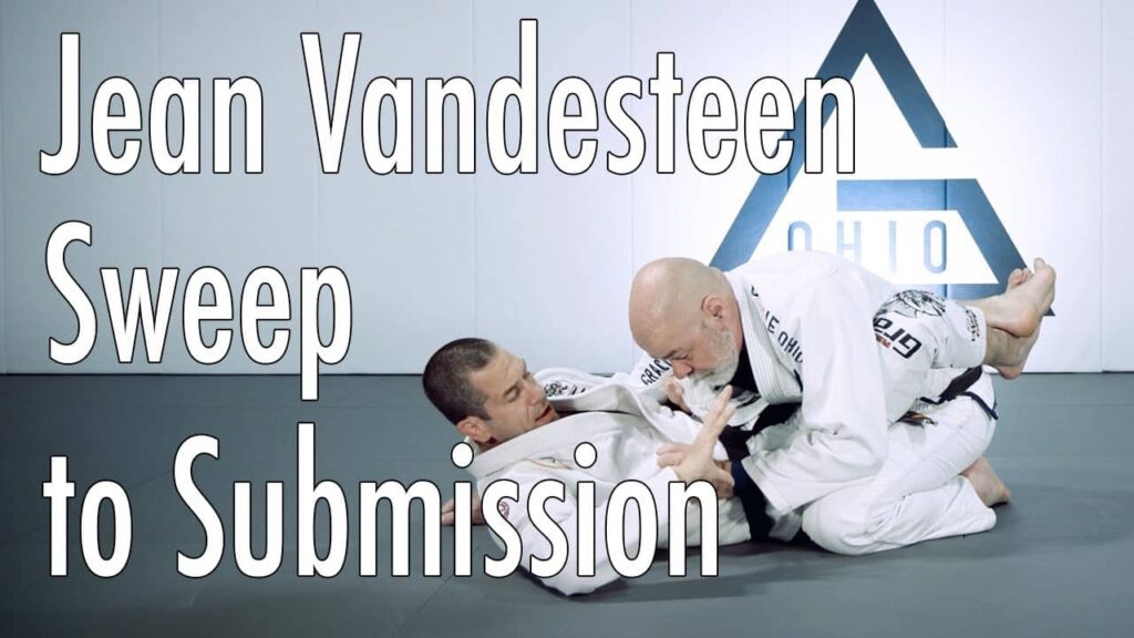 Jean Vandesteen shows a nice sweep to submission