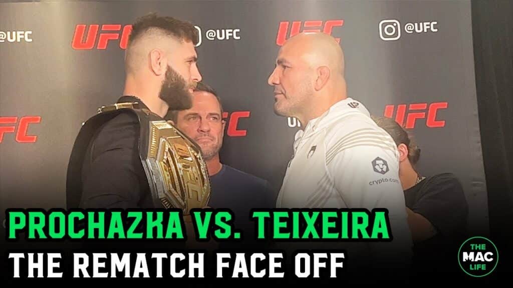Jiri Prochazka vs. Glover Teixeira 2 Face Off: "You cut off your hair, you lost your power"