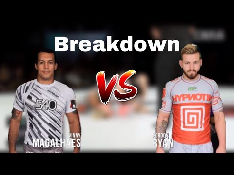 Jiu Jitsu Breakdown - Vinny Magalhaes’ Guard Pass against Gordon Ryan