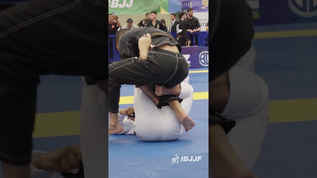 Joao Vitor gets the foot lock in his first match of the day. #ibjjf #bjj #jiujitsu
