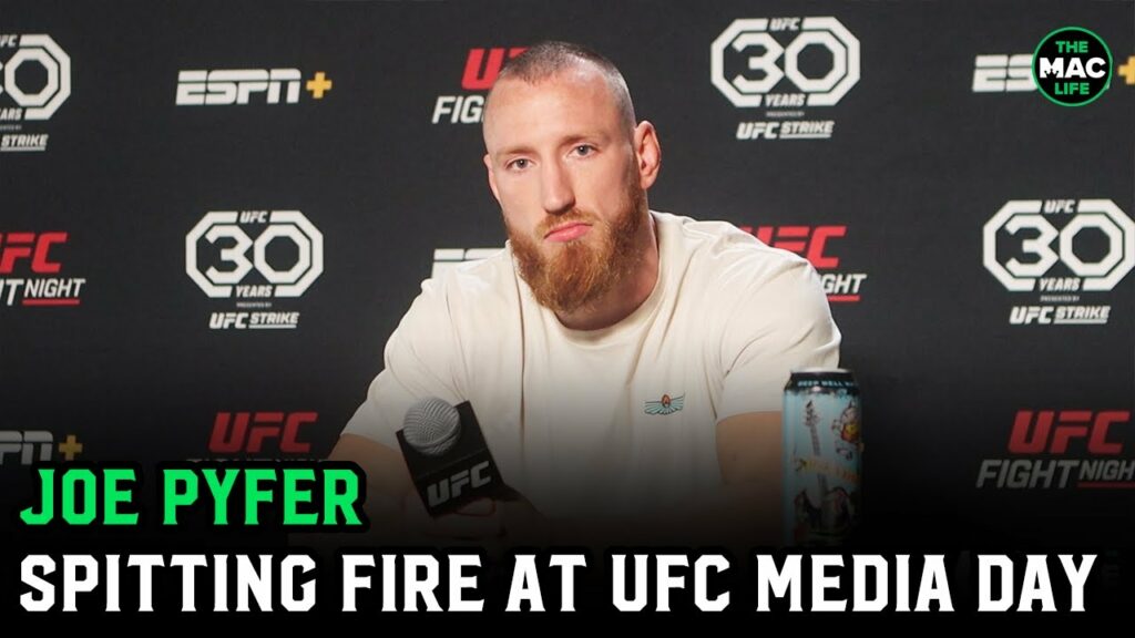 Joe Pyfer spitting VENOM at media day: “This game sucks d***!”