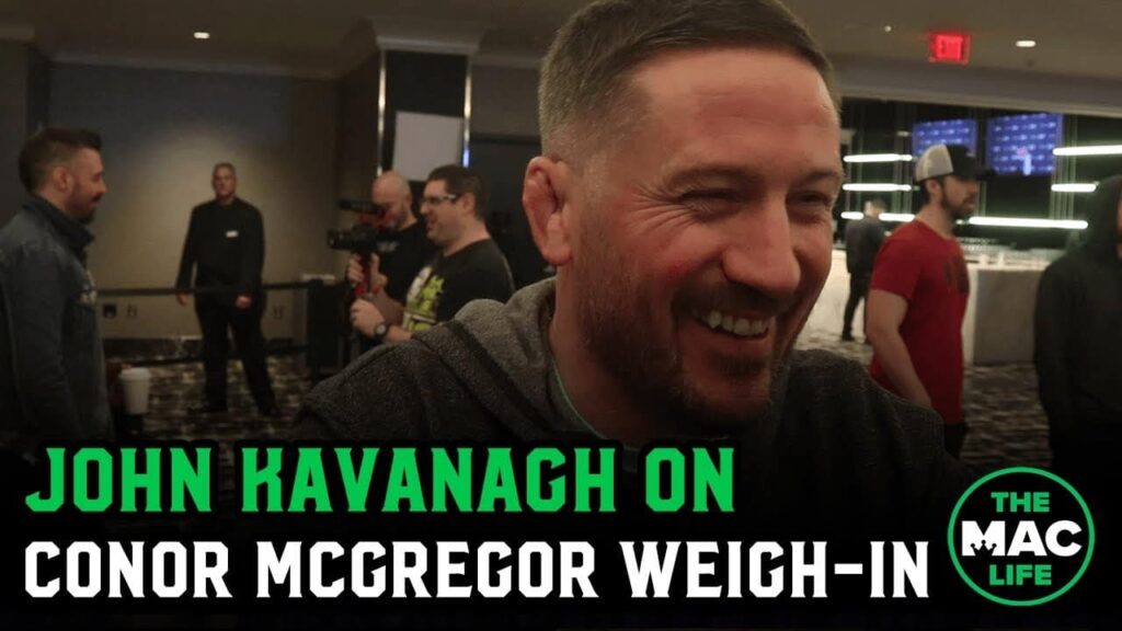 John Kavanagh's instant reaction to Conor McGregor's 170-pound weigh-in