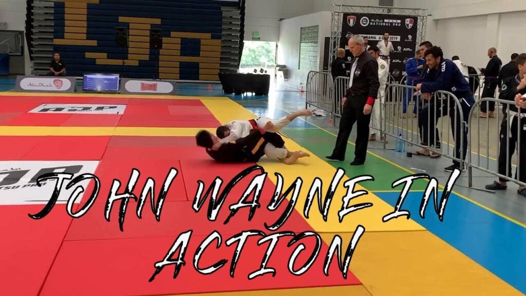 John Wayne in action at Black Belt level
