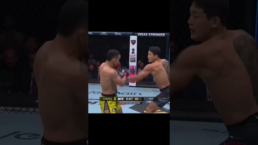 JooSang Yoo showboating early! π #ufc320