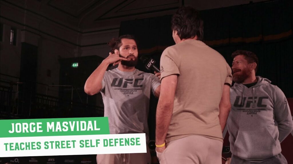 Jorge Masvidal Teaches 'Street Fight Self-Defense Seminar' at UFC London Open Workouts