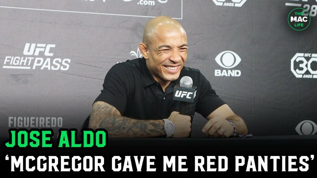 Jose Aldo: "Conor McGregor once left red panties on my door; We now talk in DMs and are friends"