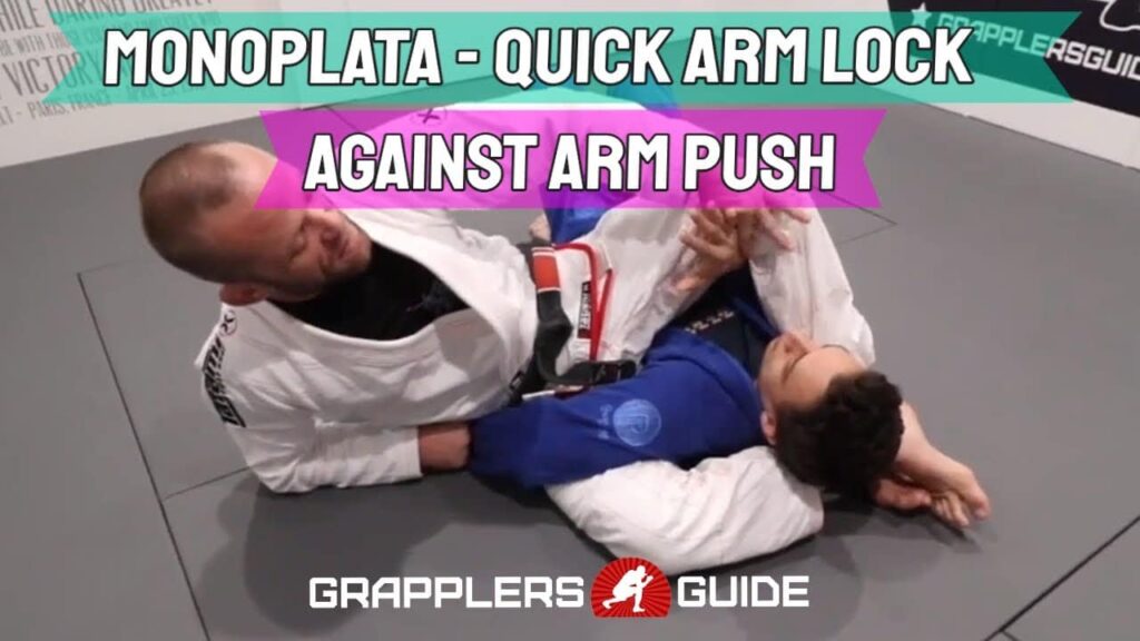 Josh Hinger - Quick Arm Lock - Against Arm Push Between Legs - BJJ