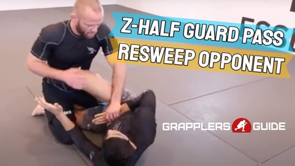 Josh Hinger - Z Half Guard Pass ReSweep When Opponent Gets On Top To Mount Guillotine