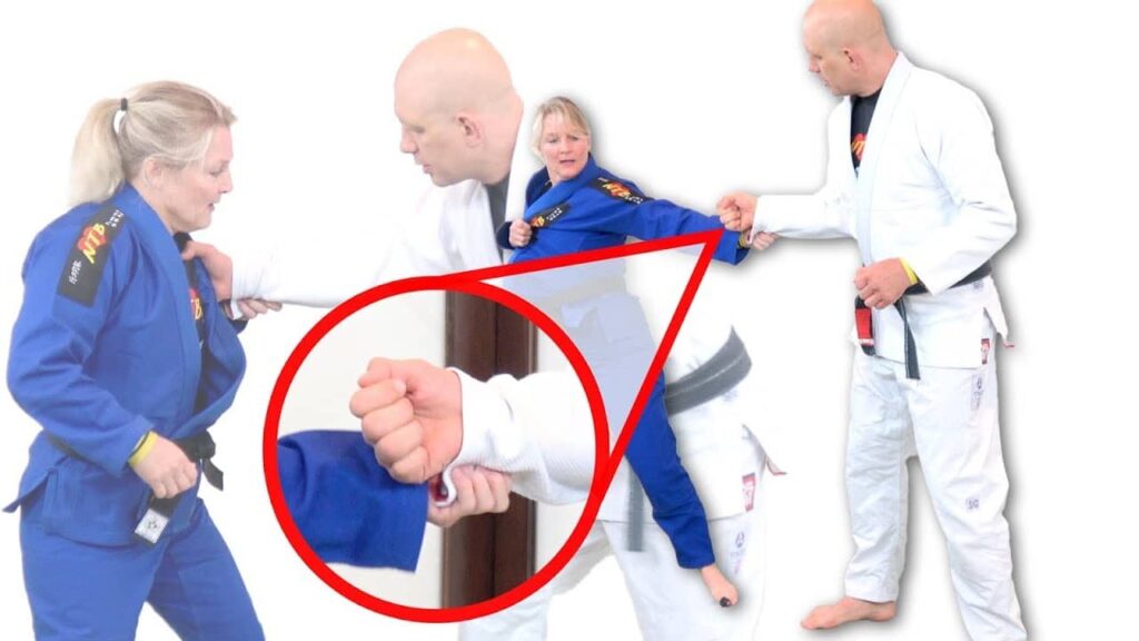 Judo Black Belt Shows Grip Breaks