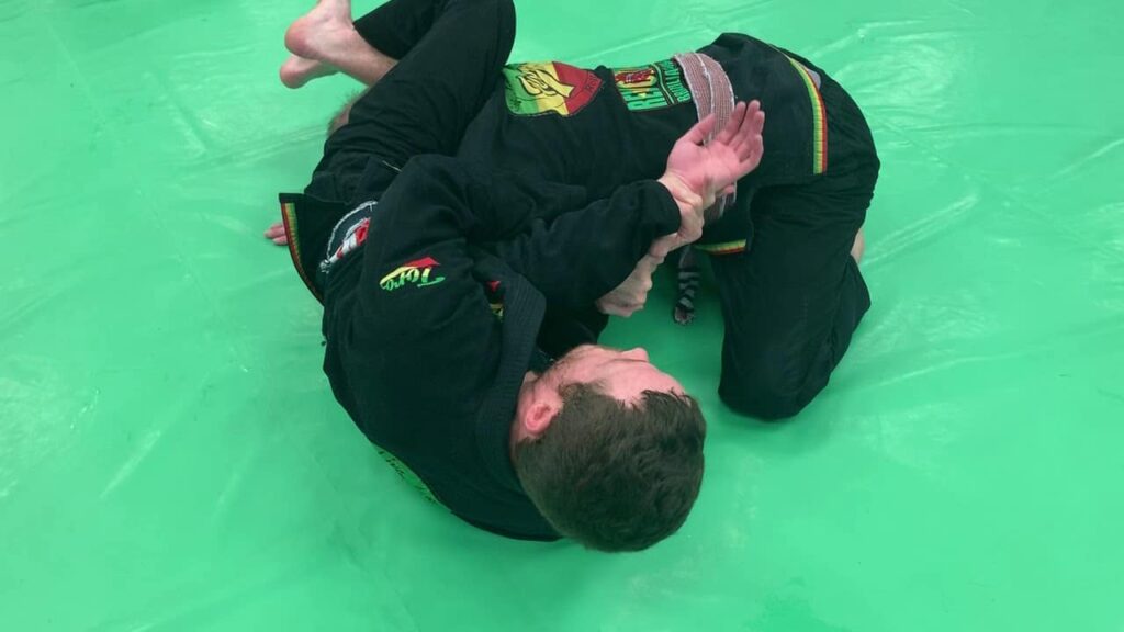 Judo Triangle from the Bottom of Side Control